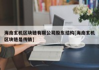 海南玄机区块链有限公司股东结构[海南玄机区块链是传销]